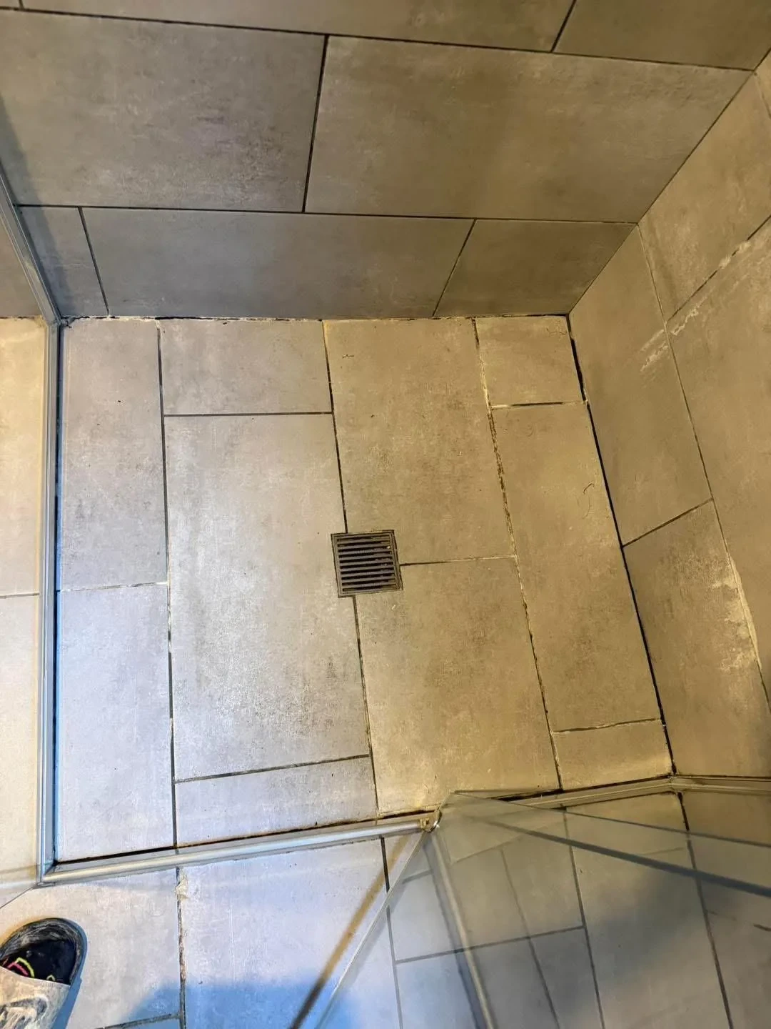 Shower before cleaning